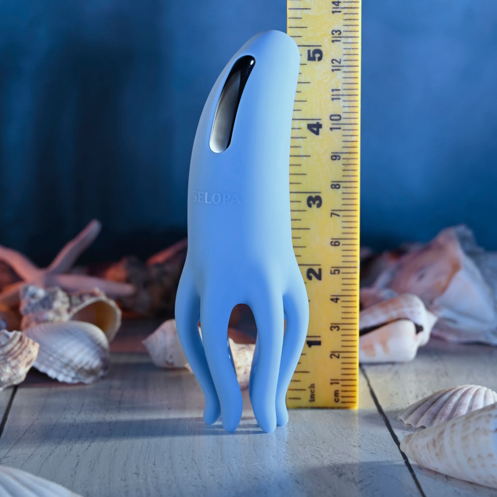 Selopa TENTACLE TICKLER - Blue USB Rechargeable Vibrating Stimulator