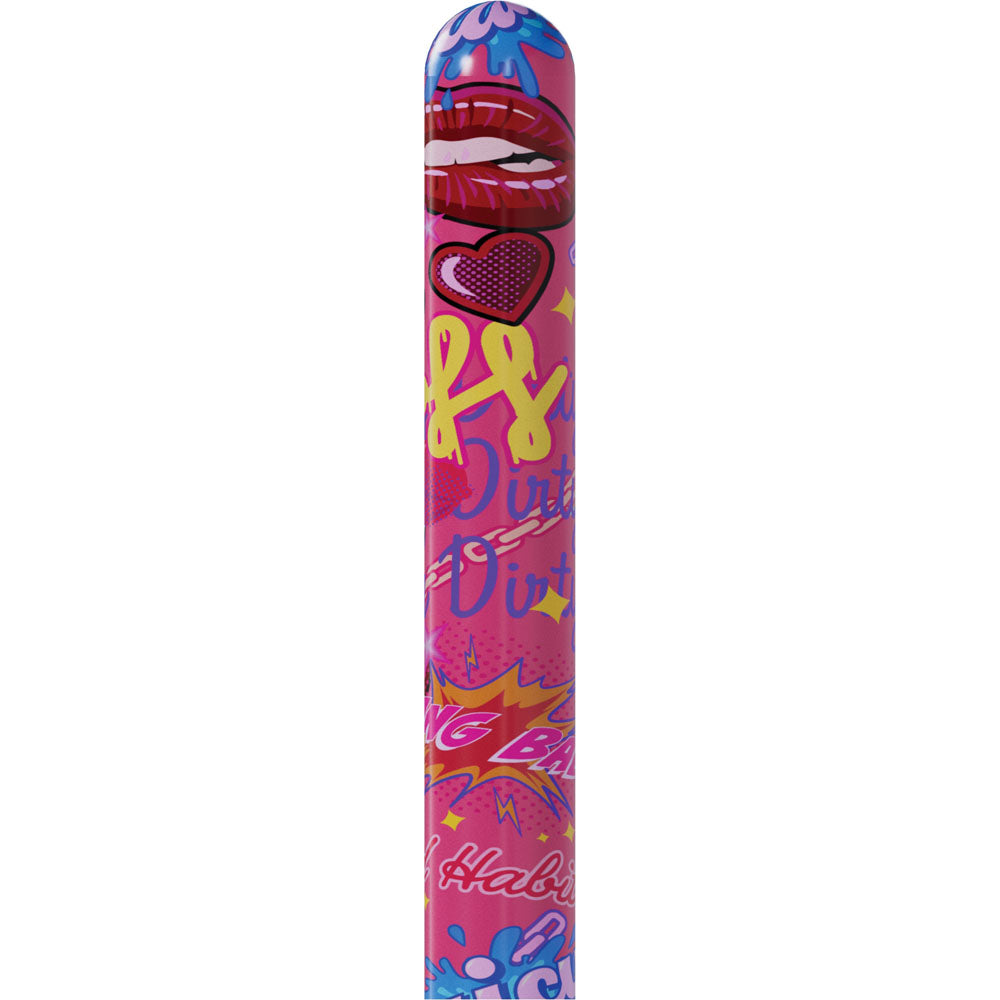 S-LINE Kaotix Pop Art - Pink 17.8 cm USB Rechargeable Vibrator