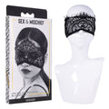 S&M Veiled Vision Lace Blindfold - Black Lace Blindfold