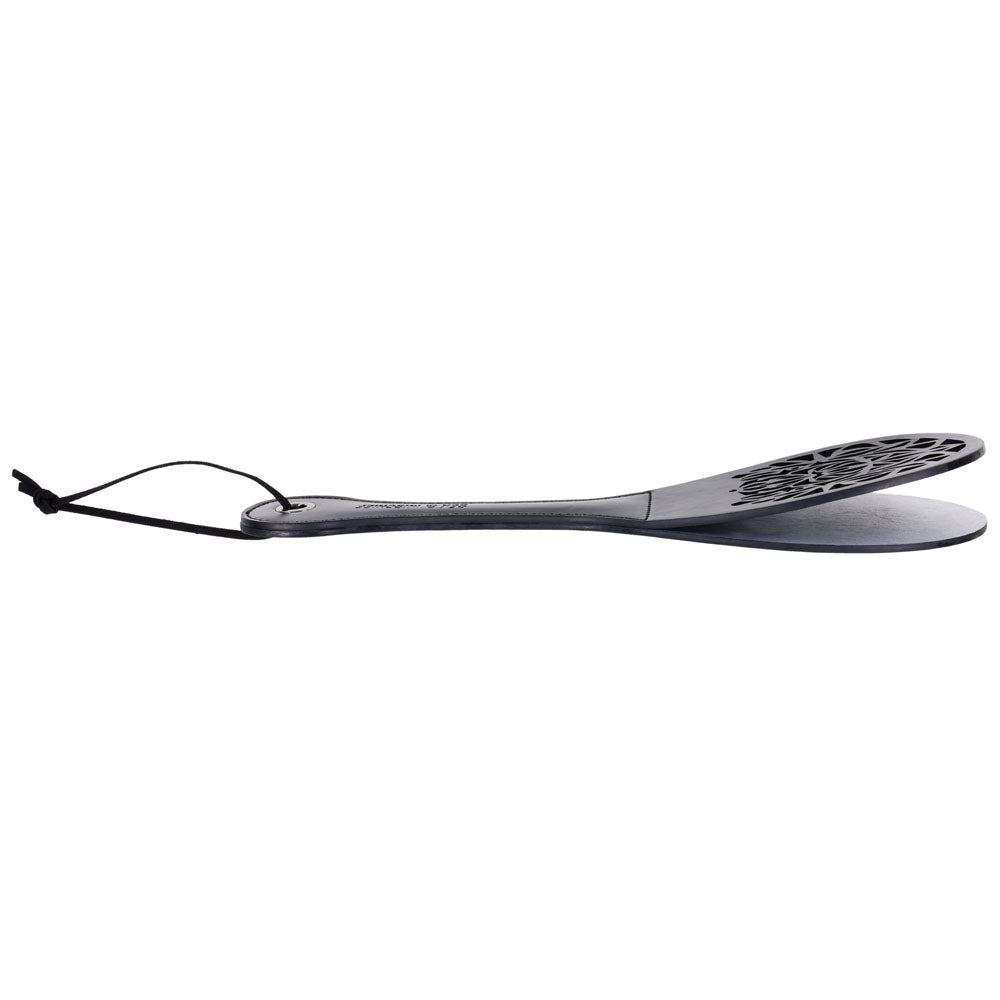 Sex & Mischief Lace Spanker - Black Spanking Paddle