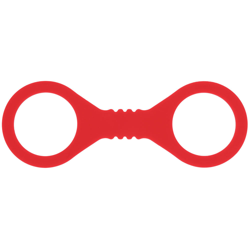 Sex & Mischief Amor Small Silicone Cuffs - Red Small Restraints