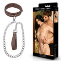 SPORTSHEETS Signature Dawn Dream Collar & Leash - Tan Adjustable Restraint
