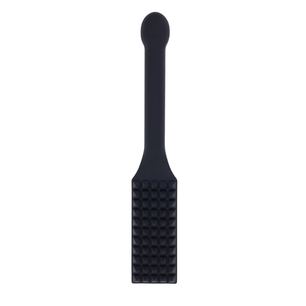 EDGE Spiked Silicone Paddle - Black Spanking Paddle with Insertable Handle