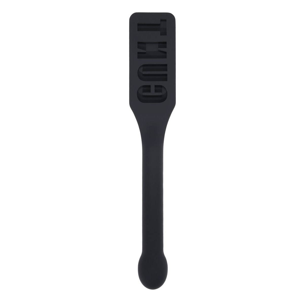 EDGE CUNT Silicone Paddle - Black Silicone Paddle with Insertable Handle