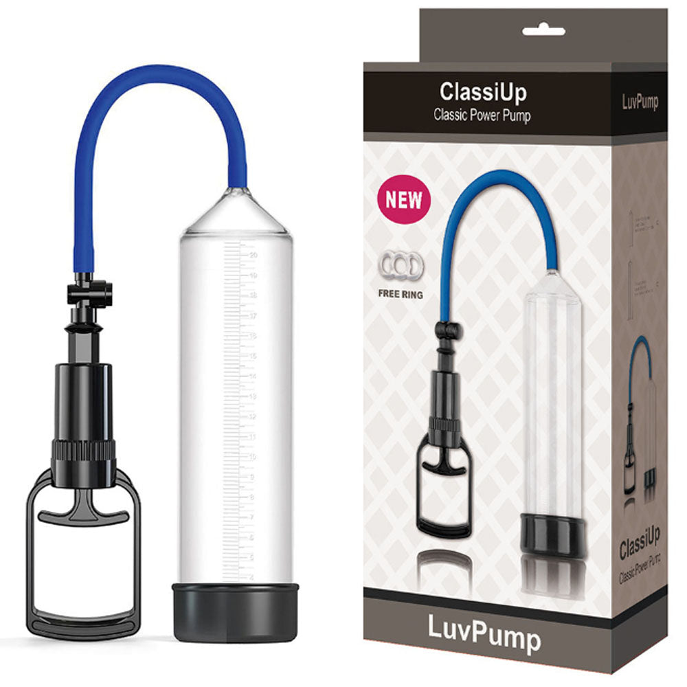 LuvPump ClassiUp Classic Power Pump - Large - Clear Penis Pump